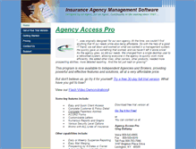 Tablet Screenshot of agencyaccesspro.com